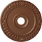 Ekena Millwork Wreath Ceiling Medallion (Fits Canopies up to 6"), 21 1/8"OD x 3 5/8"ID x 7/8"P, Polished Copper CM21WRPOS - alternate 1